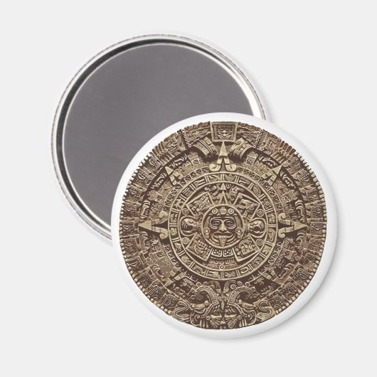Aztec Calender Magnet (Vorderseite/Rückseite)