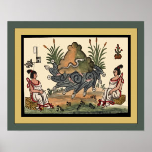 Aztec Ceremonies ~ Archäologie ~ Tovar Codex ~ * Poster