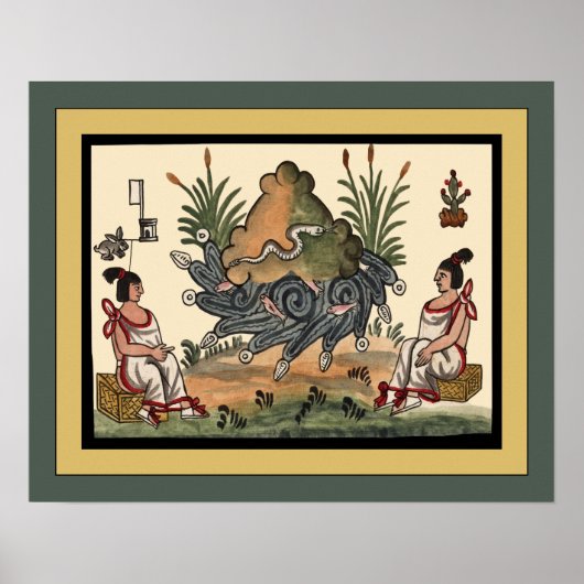 Aztec Ceremonies ~ Archäologie ~ Tovar Codex ~ * Poster (Vorne)