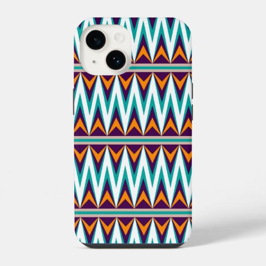 Aztec Chevron #8 @ VictoriaShaylee iPhone Hülle (Rückseite)