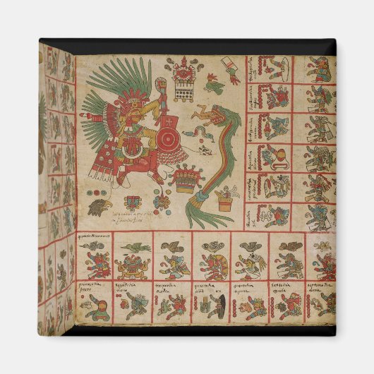 Aztec Codex Borbonicus Magnet (Vorne)