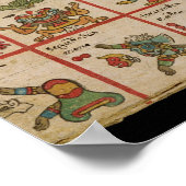 Aztec Codex Borbonicus Poster (Ecke)