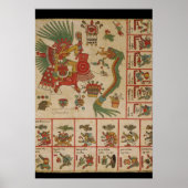 Aztec Codex Borbonicus Poster (Vorne)
