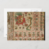 Aztec Codex Borbonicus Postkarte (Vorne/Hinten)