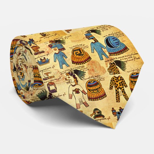Aztec Codex Krawatte (Gerollt)