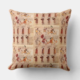 Aztec Codex Mendoza natives ErbeThrow-Pillow Kissen