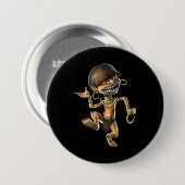 Aztec Creature Chaneque Button (Vorne & Hinten)