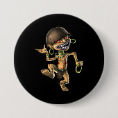 Aztec Creature Chaneque Button (Vorderseite)