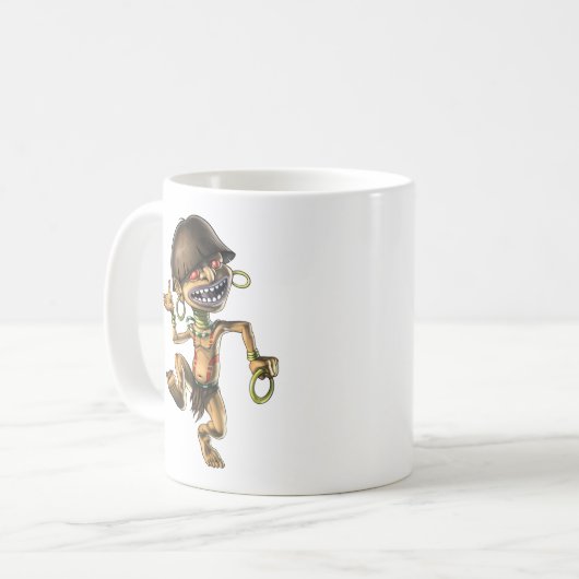 Aztec Creature Chaneque Kaffeetasse (Vorderseite Links)