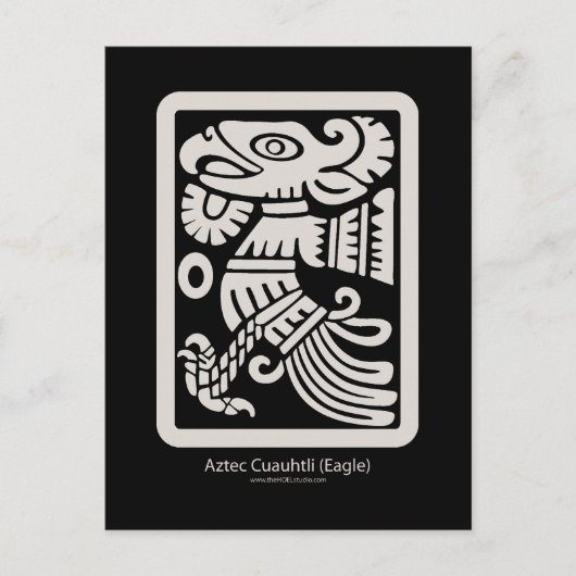 Aztec Cuauhtli - Adler (Putt) Postkarte (Vorderseite)