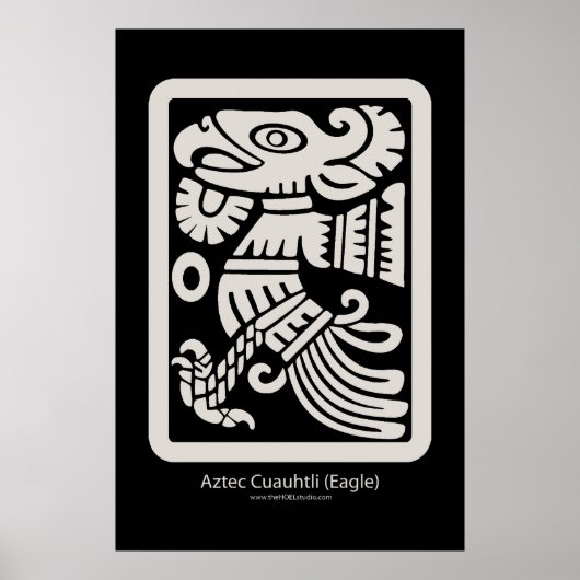 Aztec Cuauhtli - Adler (Putt), Print Poster (Vorne)