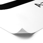 Aztec Cuauhtli - Adlerwerbung (schwarz) Poster (Ecke)