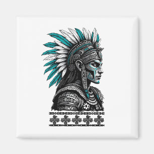 Aztec Culture Mayan Indigenas People Magnet