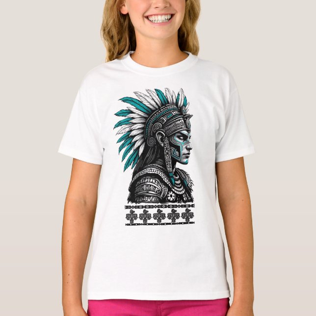 Aztec Culture Mayan Indigenas People T-Shirt (Vorderseite)