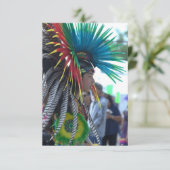Aztec Dancer Dankeskarte (Stehend Vorderseite)