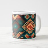 Aztec Design Coffee Cup Jumbo-Tasse (Vorderseite Rechts)