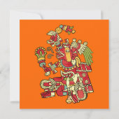 Aztec Design-Einladung Einladung (Rückseite)