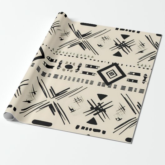 Aztec Design Geschenkpapier (Ungerollt)