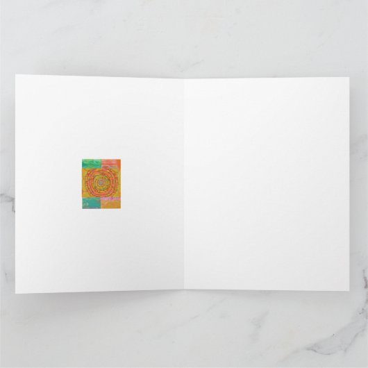 Aztec Design Karte (Innenseite)