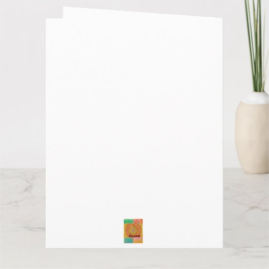 Aztec Design Karte (Rückseite)