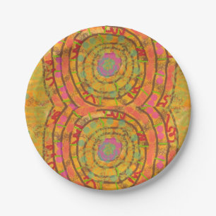Aztec Design Pappteller