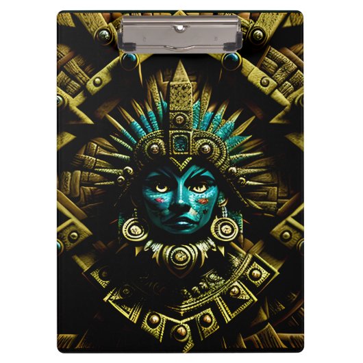 Aztec-Designmuster Zwei Klemmbrett (Vorderseite)