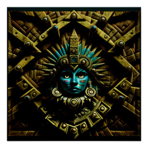Aztec-Designmuster Zwei Poster