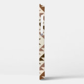 Aztec-Diamant-Muster-Design Braun+Creme Case-Mate iPhone Hülle (Rückseite / Links)