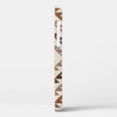 Aztec-Diamant-Muster-Design Braun+Creme Case-Mate iPhone Hülle (Rückseite / Links)