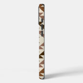 Aztec-Diamant-Muster-Design Braun+Creme Case-Mate iPhone Hülle (Rückseite / Links)