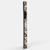 Aztec-Diamant-Muster-Design Braun+Creme Case-Mate iPhone Hülle (Hinten/Rechts)