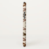 Aztec-Diamant-Muster-Design Braun+Creme Case-Mate iPhone Hülle (Hinten/Rechts)