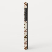 Aztec-Diamant-Muster-Design Braun+Creme Case-Mate iPhone Hülle (Hinten/Links)