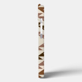 Aztec-Diamant-Muster-Design Braun+Creme Case-Mate iPhone Hülle (Rückseite / Links)