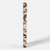 Aztec-Diamant-Muster-Design Braun+Creme Case-Mate iPhone Hülle (Rückseite / Rechts)