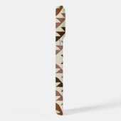Aztec-Diamant-Muster-Design Braun+Creme iPhone Hülle (Rechte Seite)