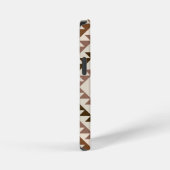 Aztec-Diamant-Muster-Design Braun+Creme iPhone Hülle (Rechte Seite)