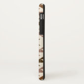 Aztec-Diamantmotiv-Design Braun+Creme Case-Mate iPhone Hülle (Hinten/Links)