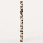 Aztec-Diamantmotiv-Design Braun+Creme Case-Mate iPhone Hülle (Hinten/Rechts)