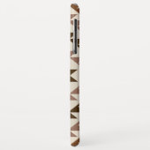 Aztec-Diamantmotiv-Design Braun+Creme Case-Mate iPhone Hülle (Hinten/Links)
