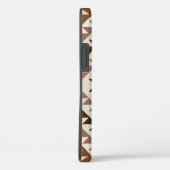 Aztec-Diamantmotiv-Design Braun+Creme Case-Mate iPhone Hülle (Rückseite / Rechts)