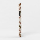 Aztec-Diamantmuster-Design Braun+Creme Case-Mate iPhone Hülle (Hinten/Rechts)