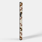 Aztec-Diamantmuster-Design Braun+Creme Case-Mate iPhone Hülle (Rückseite / Rechts)