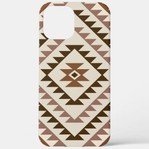 Aztec-Diamantmuster-Design Braun+Creme Case-Mate iPhone Hülle