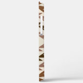 Aztec-Diamantmuster-Design Braun+Creme Case-Mate iPhone Hülle (Rückseite / Links)