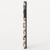 Aztec-Diamantmuster-Design Braun+Creme Case-Mate iPhone Hülle (Hinten/Links)