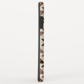 Aztec-Diamantmuster-Design Braun+Creme Case-Mate iPhone Hülle (Hinten/Rechts)