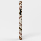 Aztec-Diamantmuster-Design Braun+Creme Case-Mate iPhone Hülle (Hinten/Rechts)