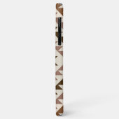Aztec-Diamantmuster-Design Braun+Creme Case-Mate iPhone Hülle (Hinten/Links)