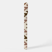 Aztec-Diamantmuster-Design Braun+Creme iPhone Hülle (Rechte Seite)